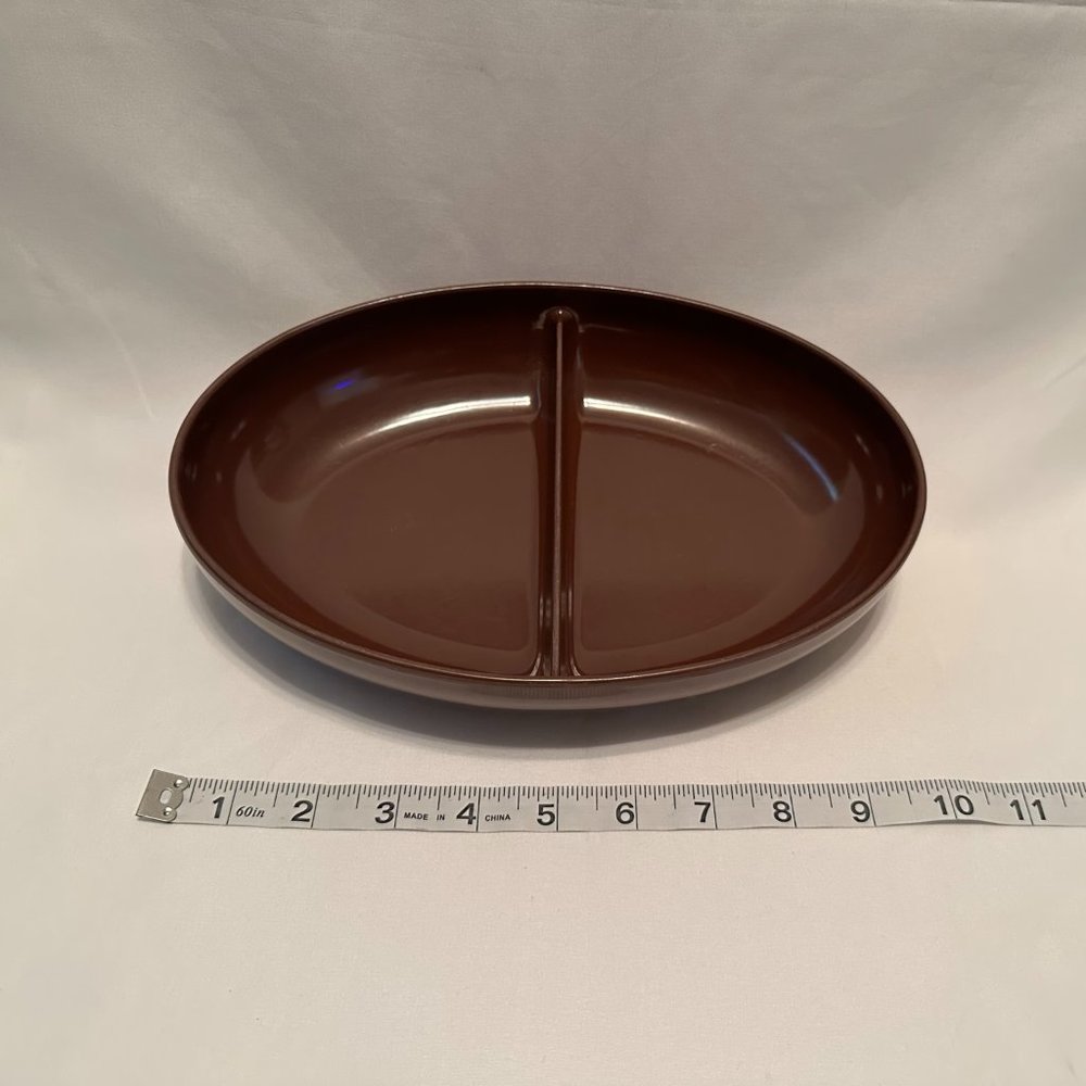 Brown Watertown Lifetime Ware Divided Serving Dish